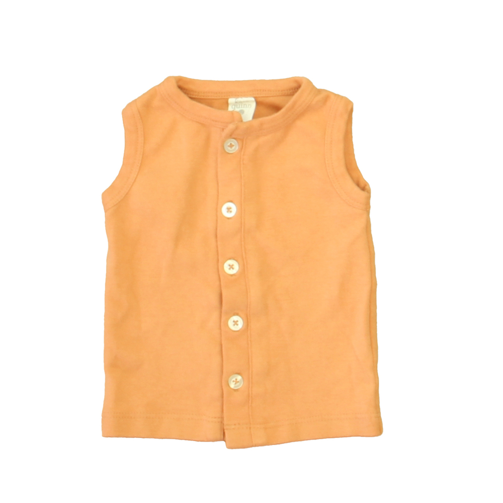 Kate Quinn Organics Girls Rust Tank Top size: 6-12 Months